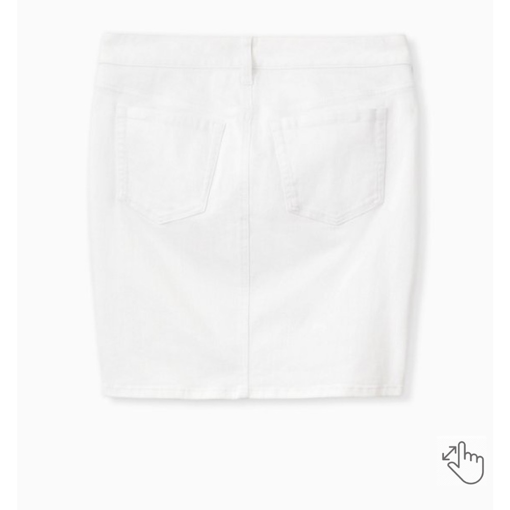 Torrid Denim White Mini Skirt Size 14 - Picture 10 of 10